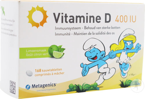 Metagenics Vitamine D 400UI NFD 168 Comprimés À Mâcher