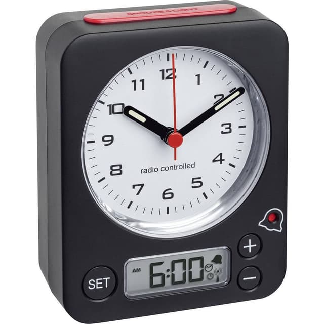 TFA Dostmann 60.1511.01 Radio Vækkeur Sort