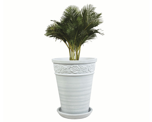 Lafiora plantenbak Ø 30 cm terracotta wit