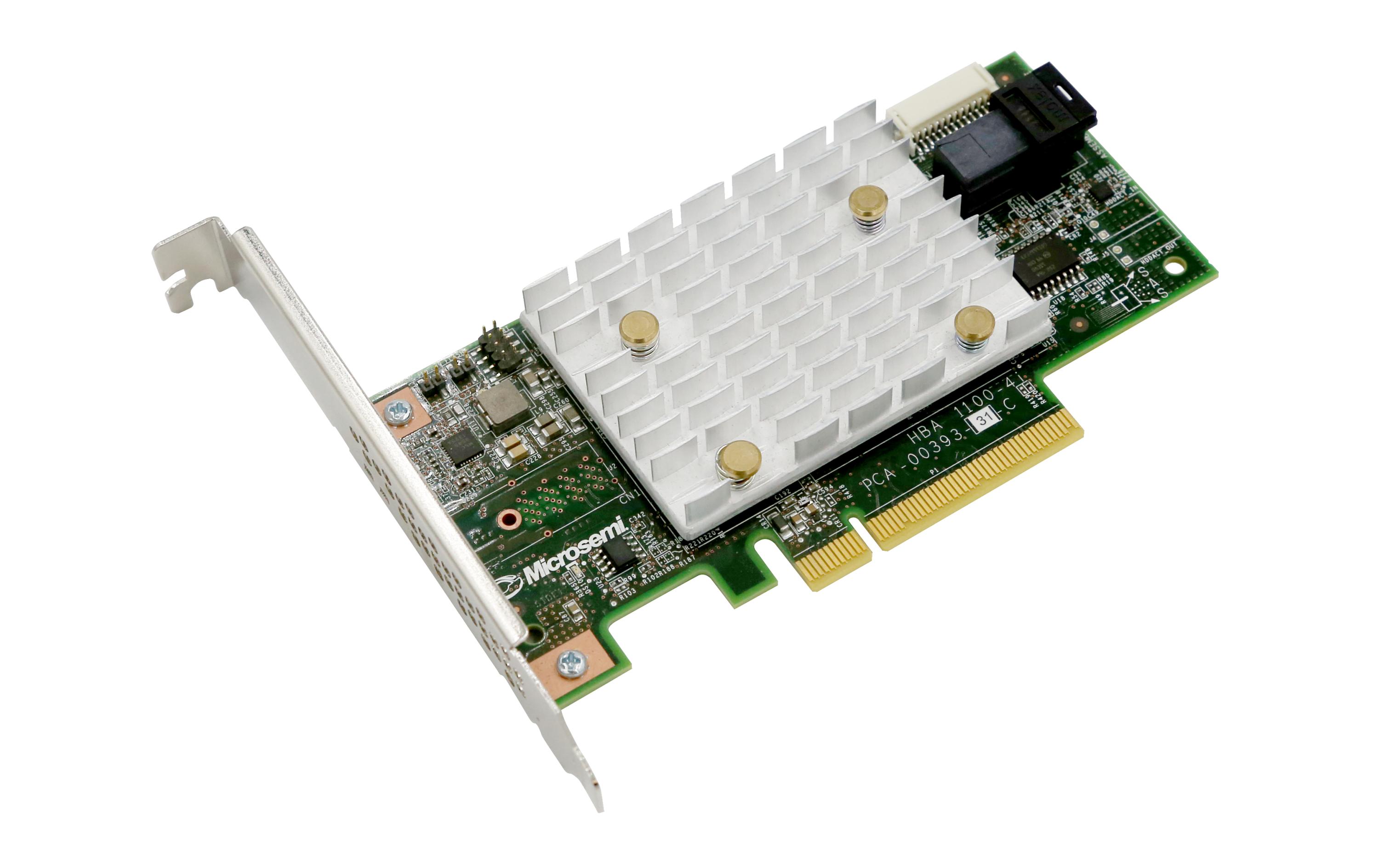 Host Bus Adapter 4 Port SATA3/SAS3 1100-4i<br>PCIe 3.0 SAS/SATA Host-Bus-Adapter mit 12 Gbps