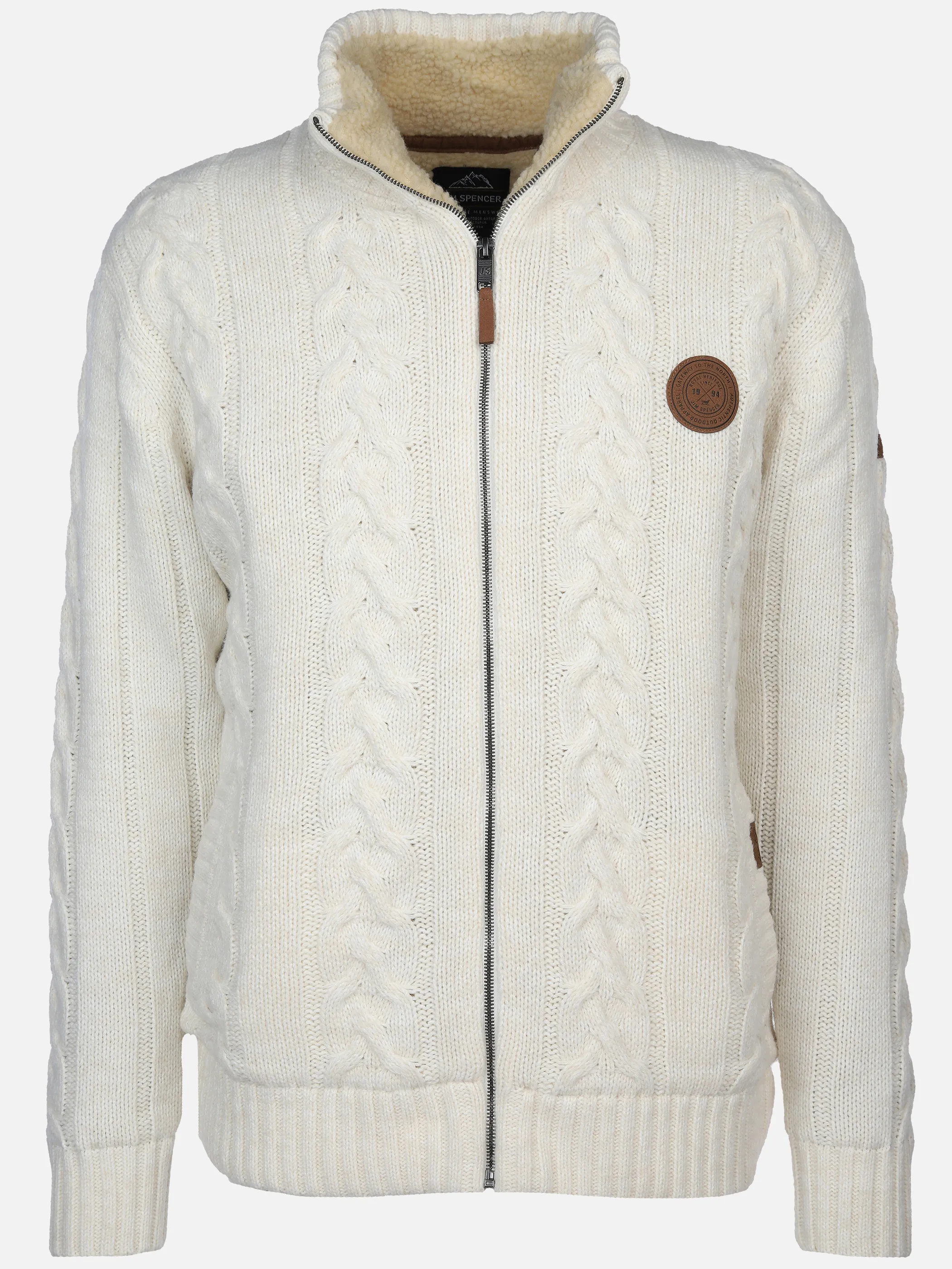 Herren Strickjacke wattiert im Norwegermuster