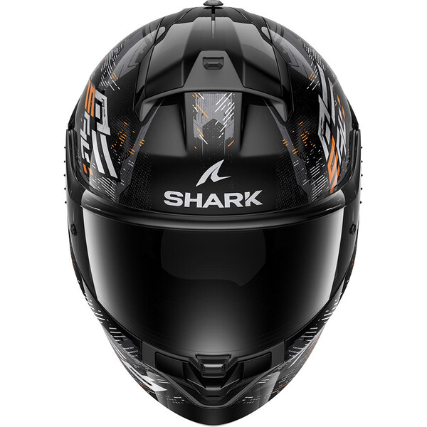 Shark - Casque Ridill 2 Molokai Noir / Argent / Orange / Brillant
