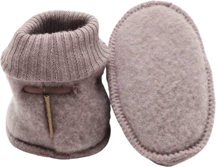 Mikk-Line Wool Footies Twilight mauve