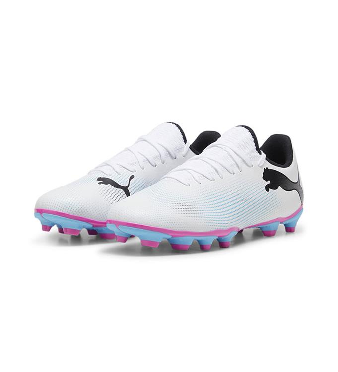 FUTURE 7 PLAY FG/AG PUMA-WHITE-PUMA-BLACK-POISON-P