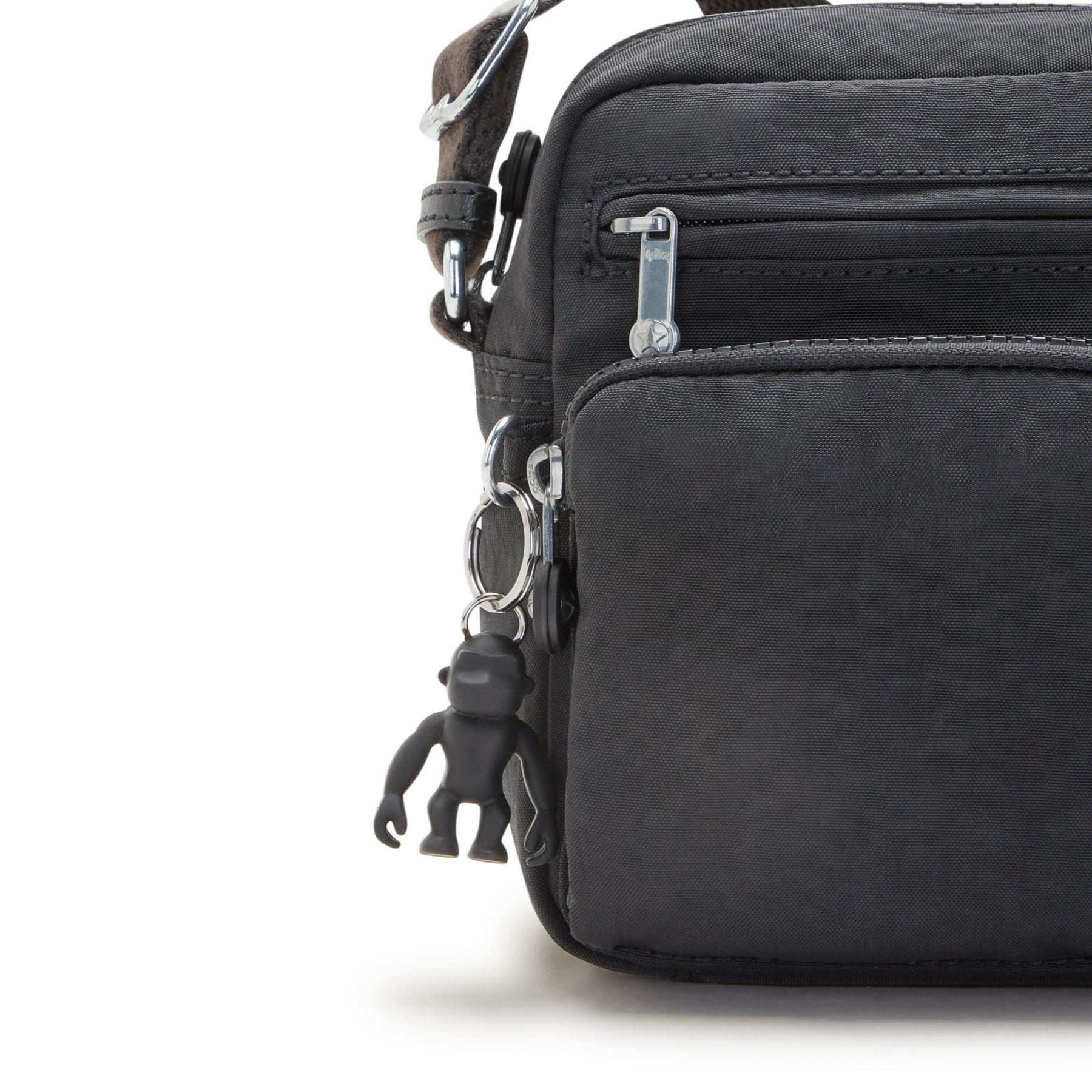ALBENA M Sac à Bandoulière de Taille Moyenne Multi-Compartiments - Black Noir