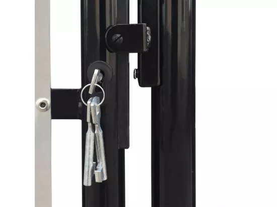 Portail simple de cl?ture Noir 300x175 cm