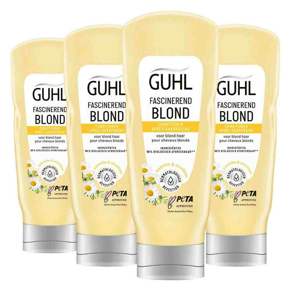 4x Guhl Conditioner Colorshine Fascinerend Blond200 ml