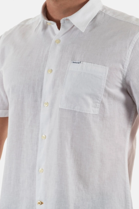 Chemise manches courtes barbour nelson s/s summer wh11 white