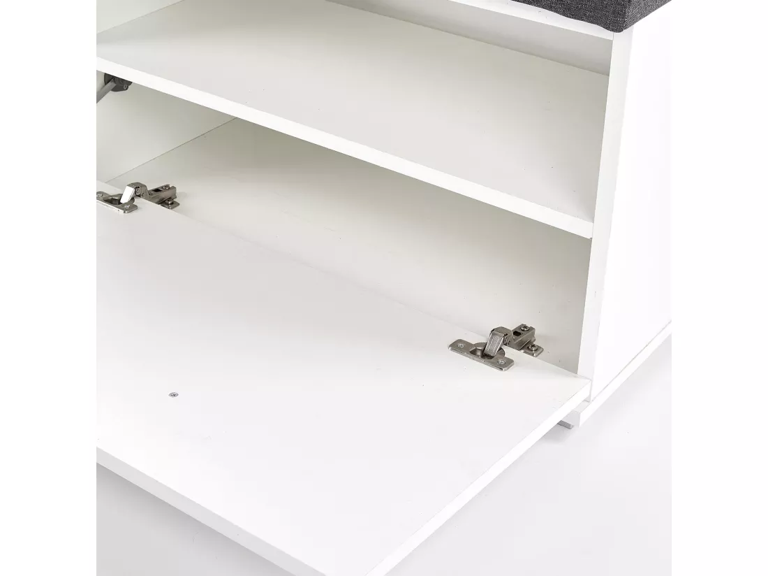 Banc à chaussures blanc Elsa