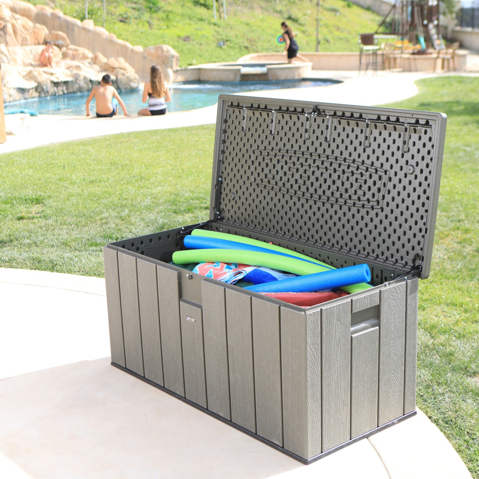 Lifetime Kissenbox Dunkelgrau 570l