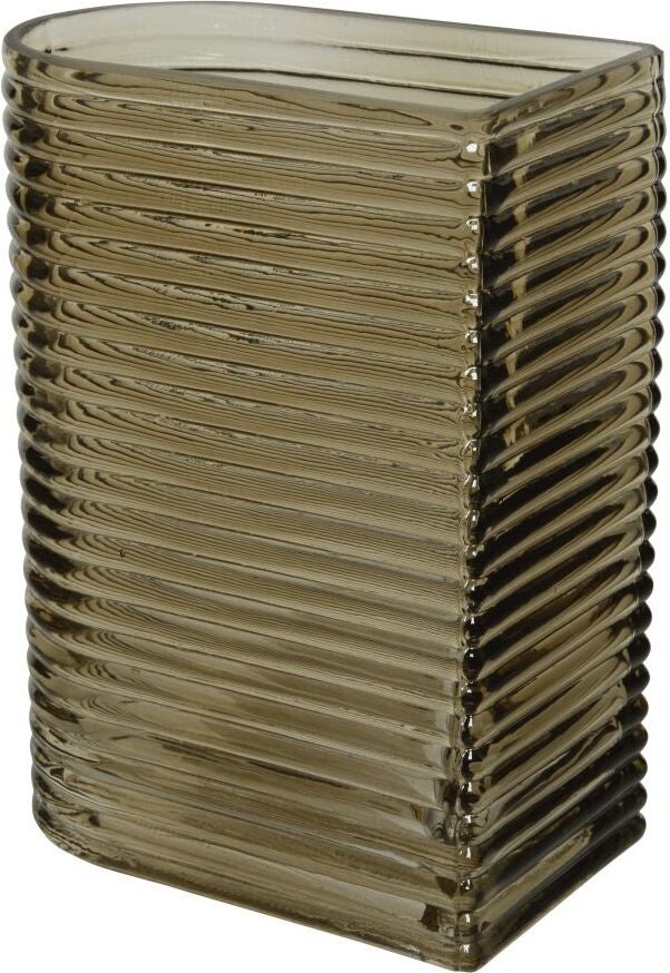 Decoris vaas grijs 11 x 11 x 20 cm