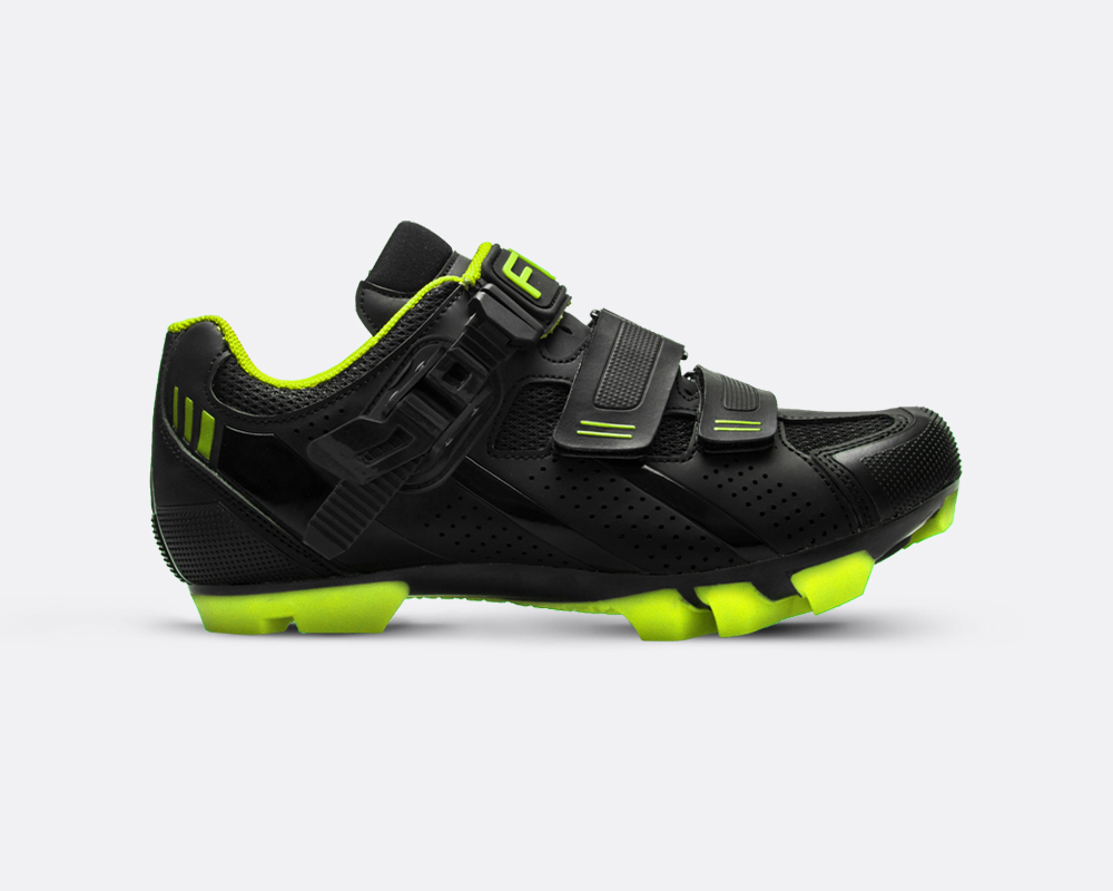 FLR F-65 MTB sko sort/neongul