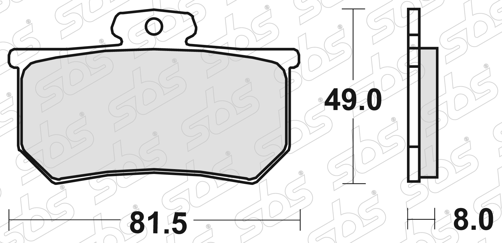 SBS - Plaquettes de frein 599 RS