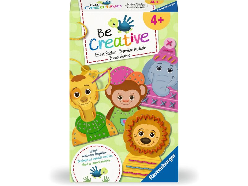 Ravensburger Bastelset BeCreative – Erstes Sticken Kreativ-Box für einzigartige DIY-Projekte