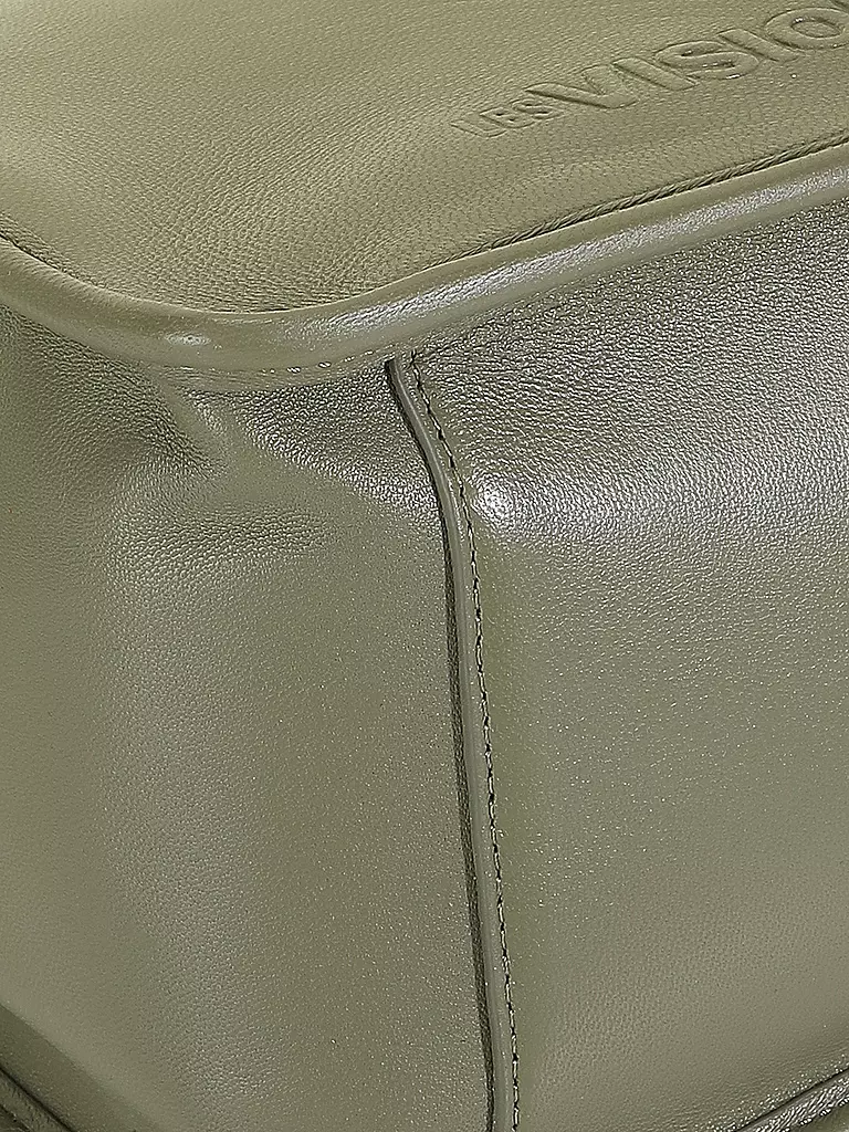 LES VISIONNAIRES Ledertasche - Tote Bag LENA SILKY olive