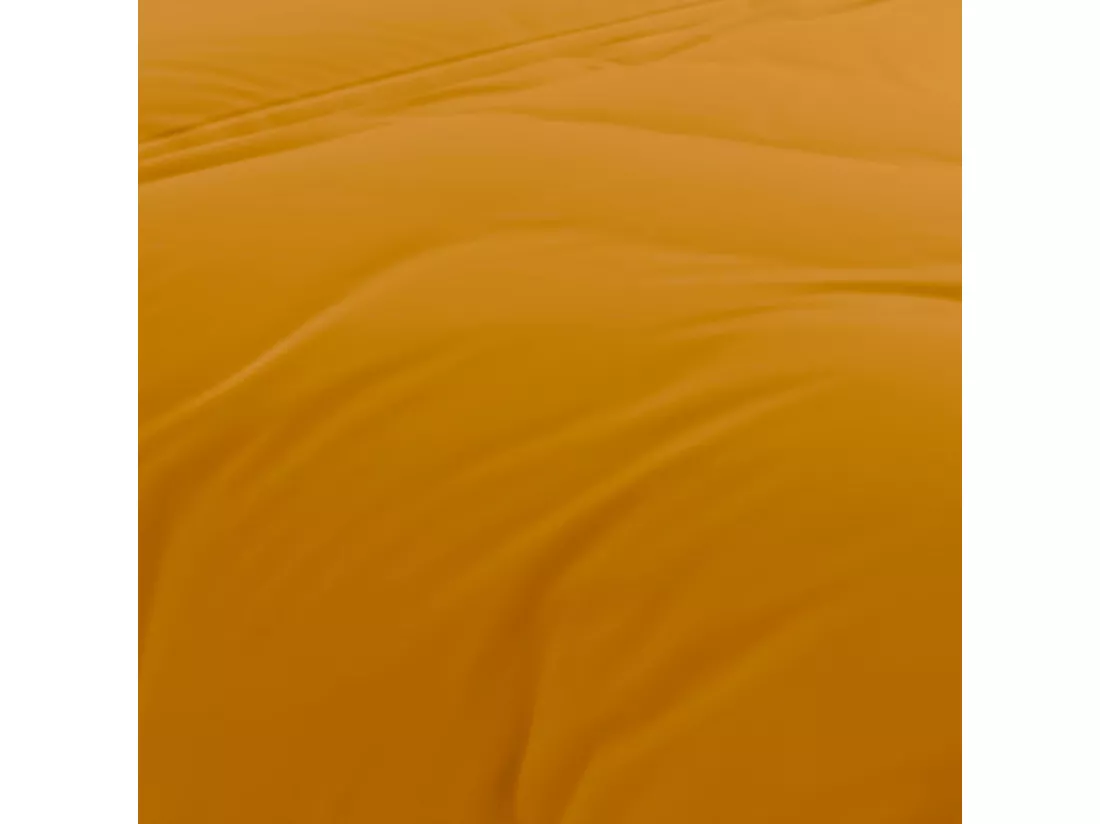 Housse de couette en coton 57 fils 240x220 cm UNI moutarde, par Soleil d'Ocre