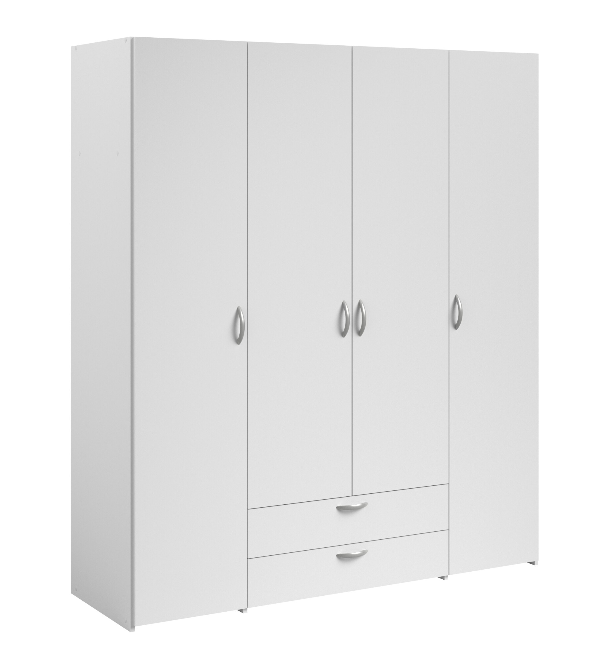 Parisot Kleiderschrank 4-türig Daily 1 Weiß