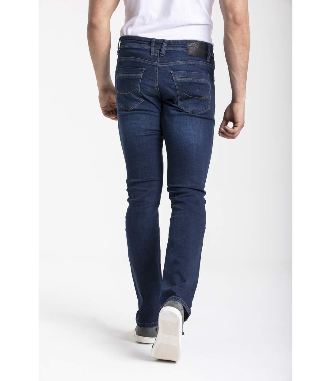 Jeans RL80 stretch Fibreflex® coupe droite ajustée brossé DENIM