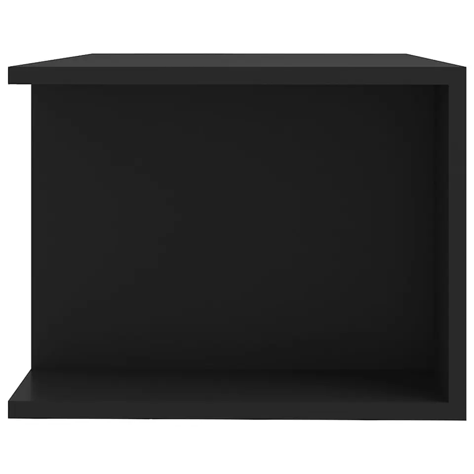 vidaXL - Tv-kast - Zwart - Bewerkt hout