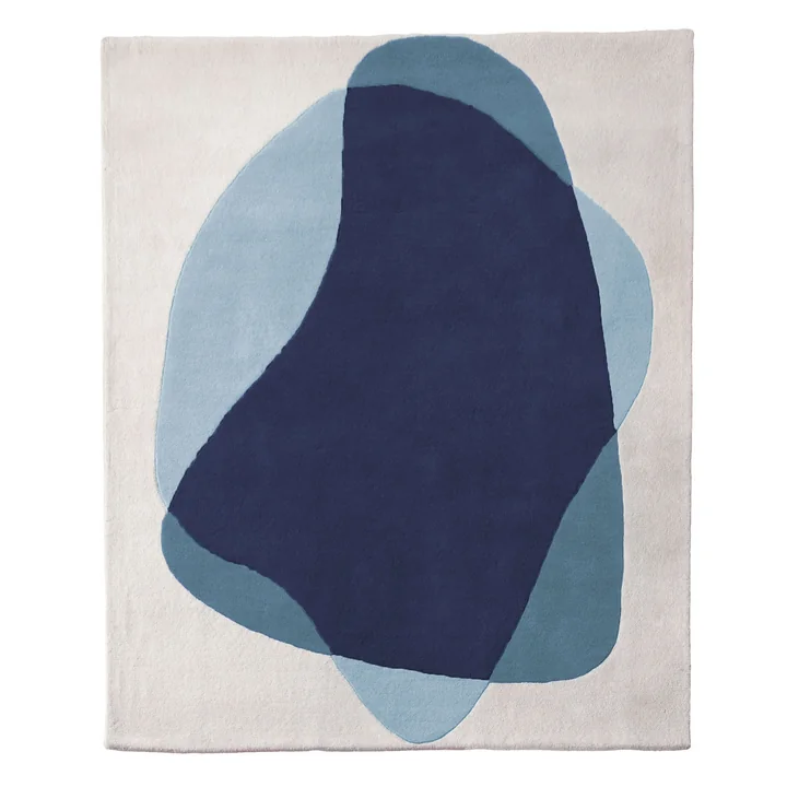 Hartô - Serge Teppich, blau / grün