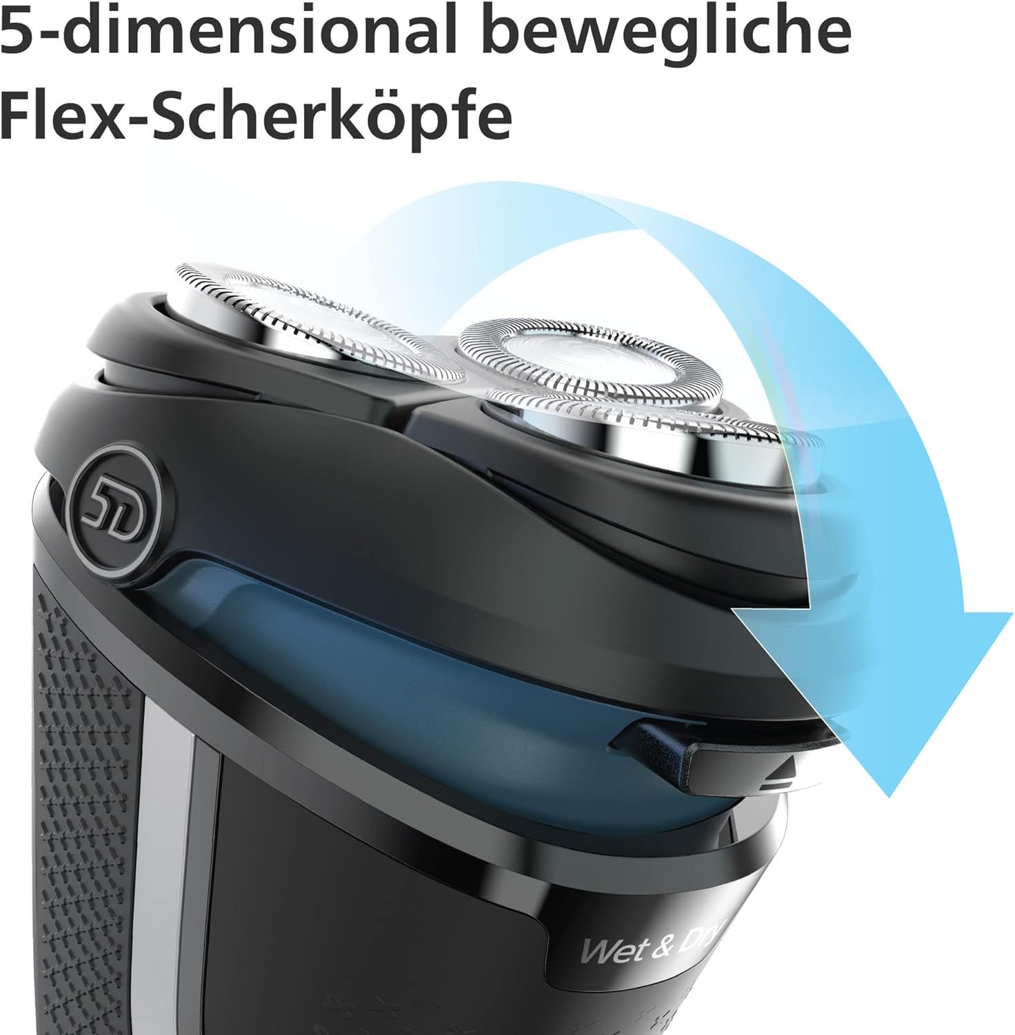 Philips Shaver Series 3000 - Elektrischer Nass- und Trockenrasierer für Herren