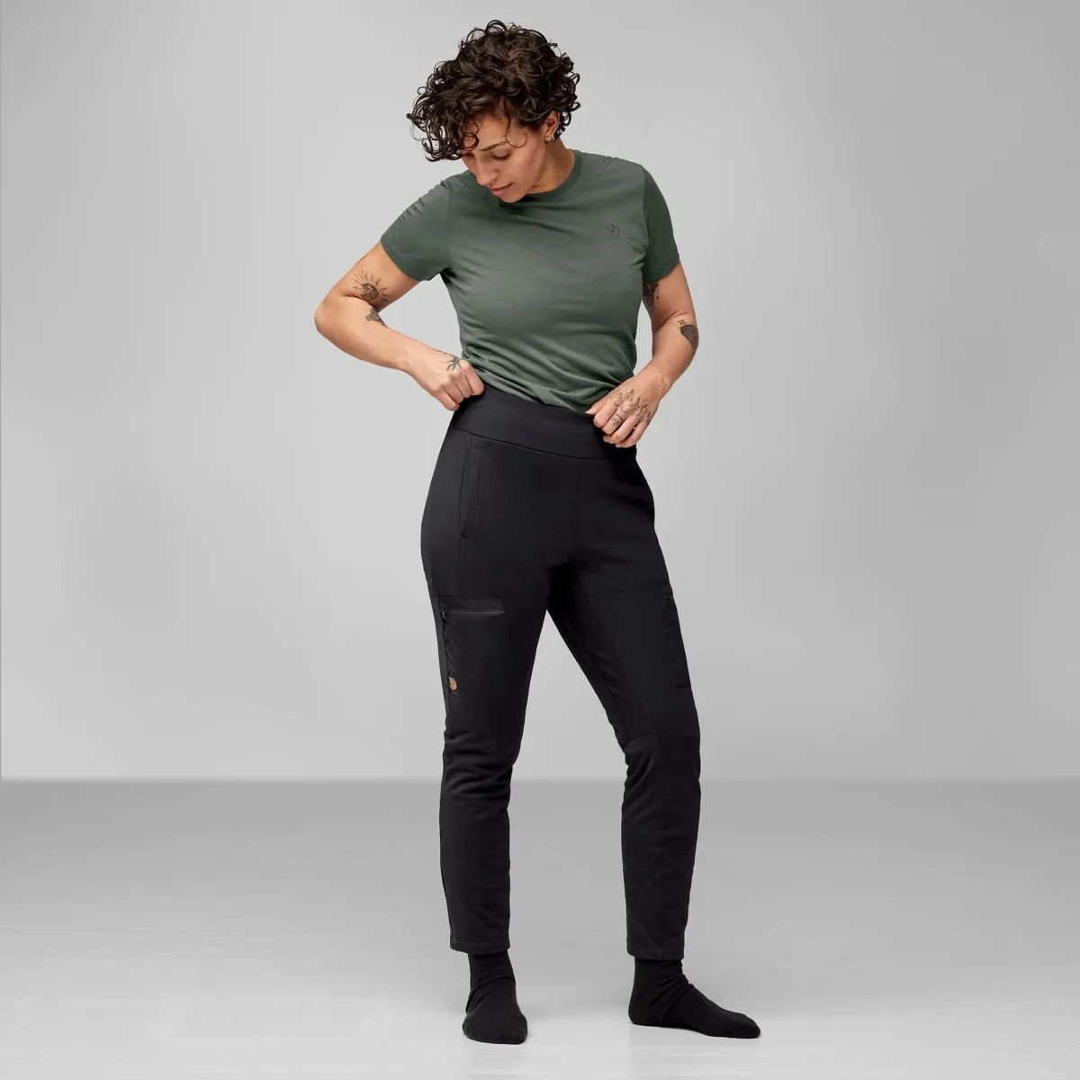 Fjällräven Keb Fleece Trousers W Deep Forest