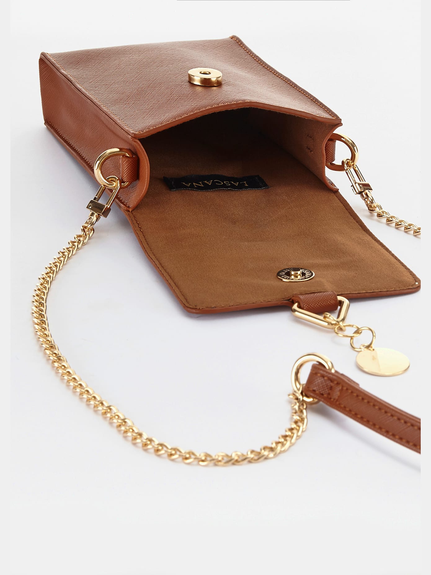 Pochette pour téléphone avec détails chaînes sur la bandoulière