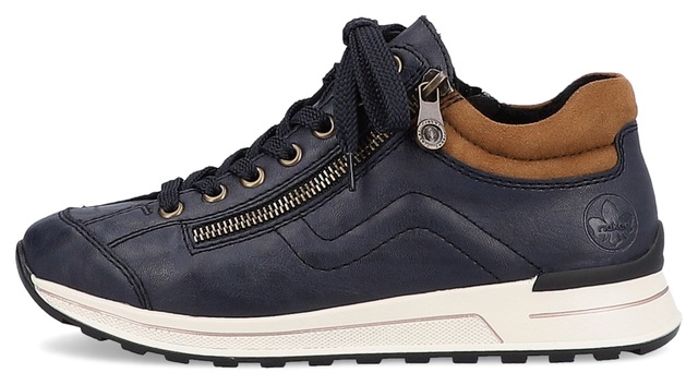 Rieker Sneaker  mit weichem Schaftrand, Freizeitschuh, Halbschuh, Schnürschuh