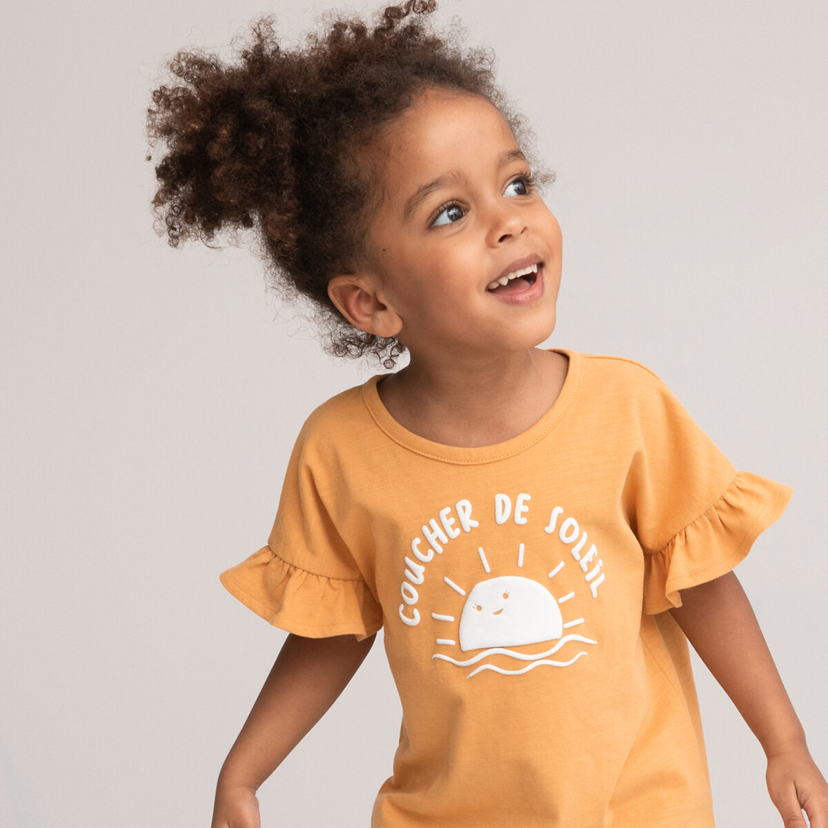 COLEÇÃO LA REDOUTE<br>Conjunto de 2 camisetas de manga curta com babado