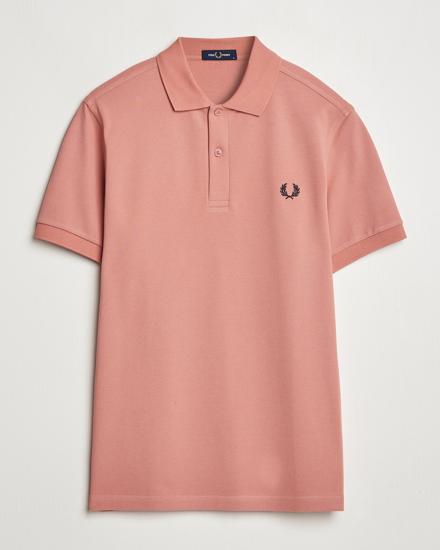 Fred Perry Plain Polo Shirt PInk