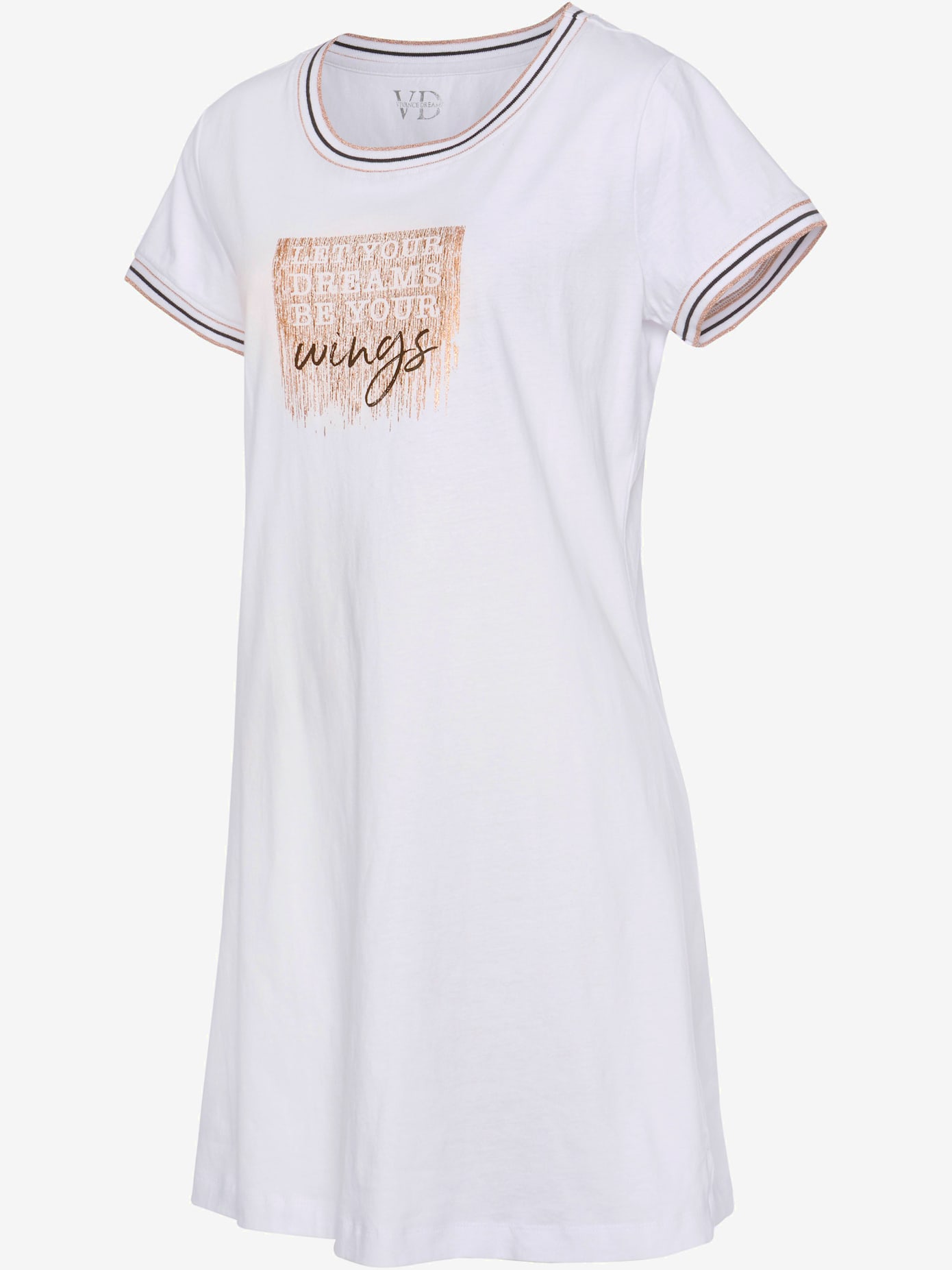 Chemise de nuit, imprimé devant