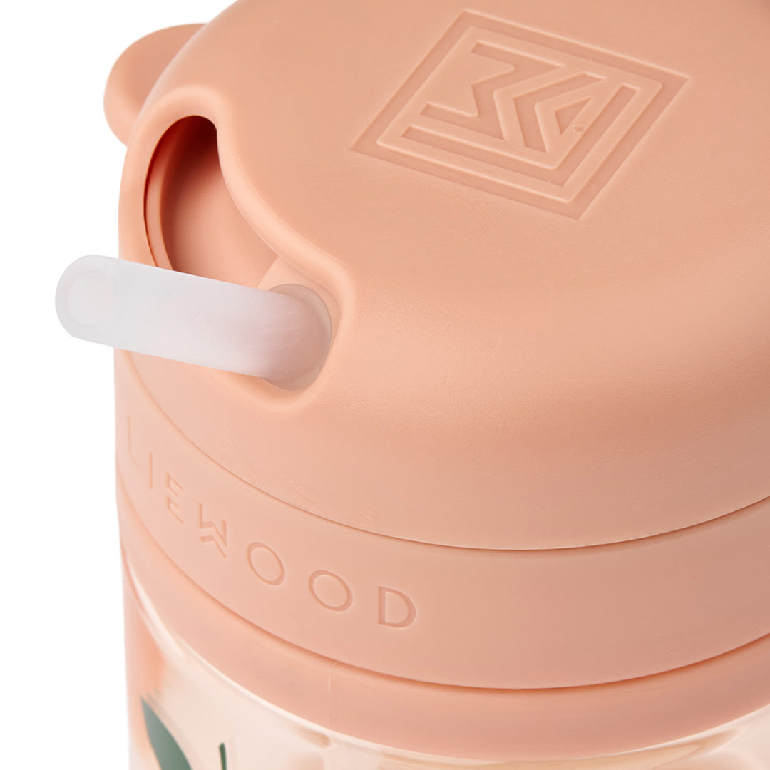 liewood drinkbeker met rietje pavia - berry pale tuscany - 280 ml