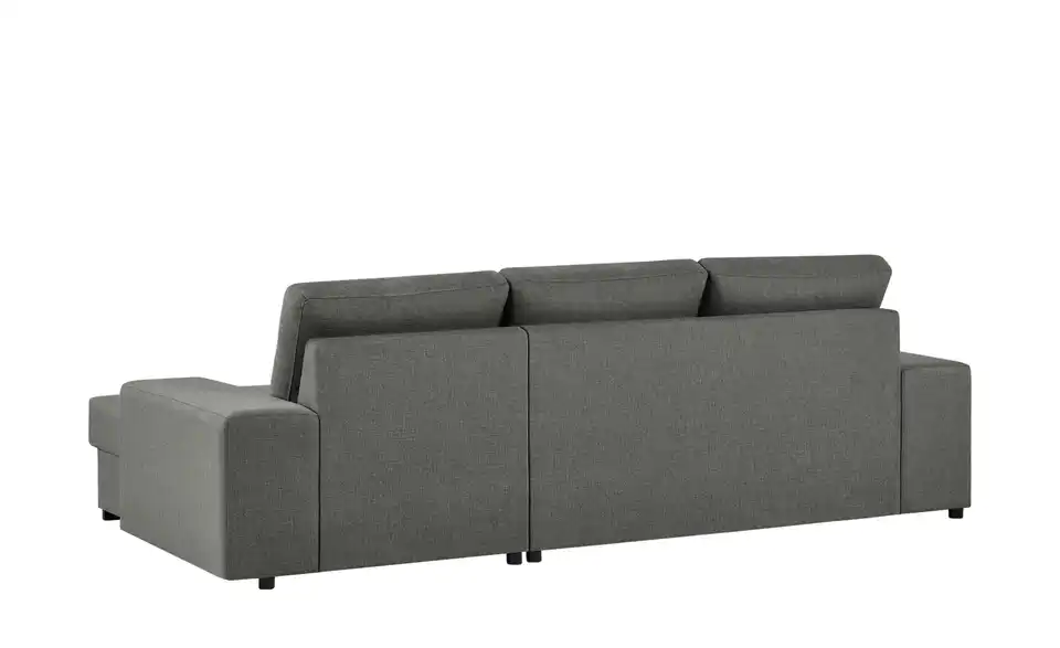 Ecksofa Rome Anthrazit rechts Webstoff