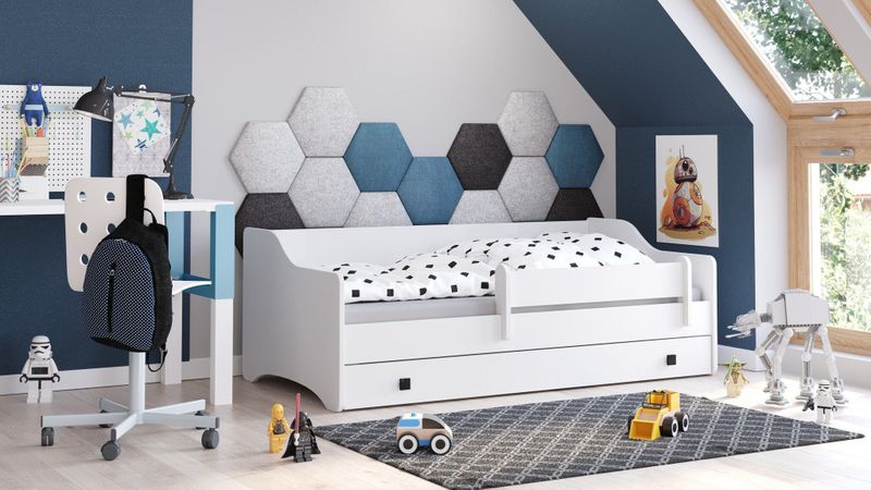 Kinderbed - Wit - 160x80cm - Met Lade - Inclusief Matras