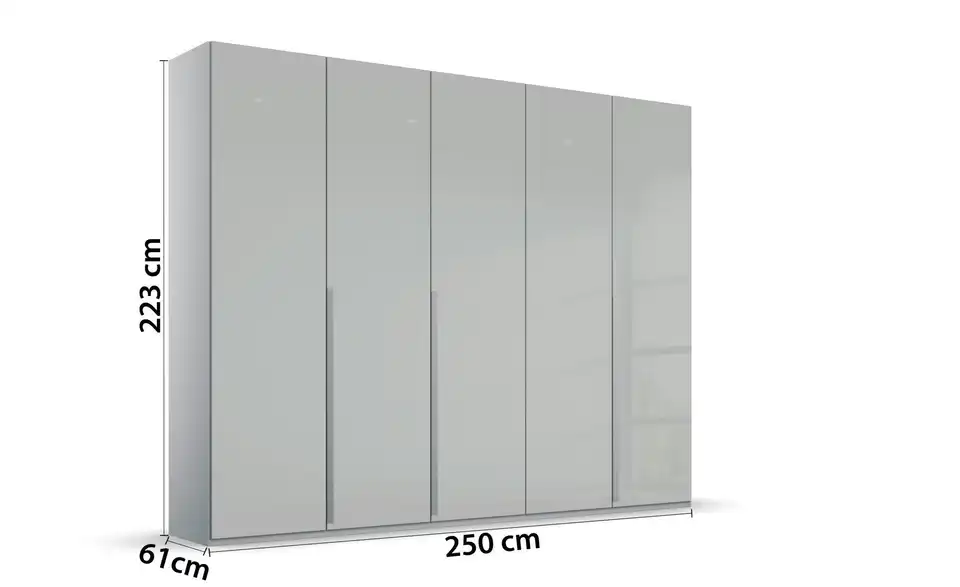 Drehtürenschrank 5 Stück 251 cm