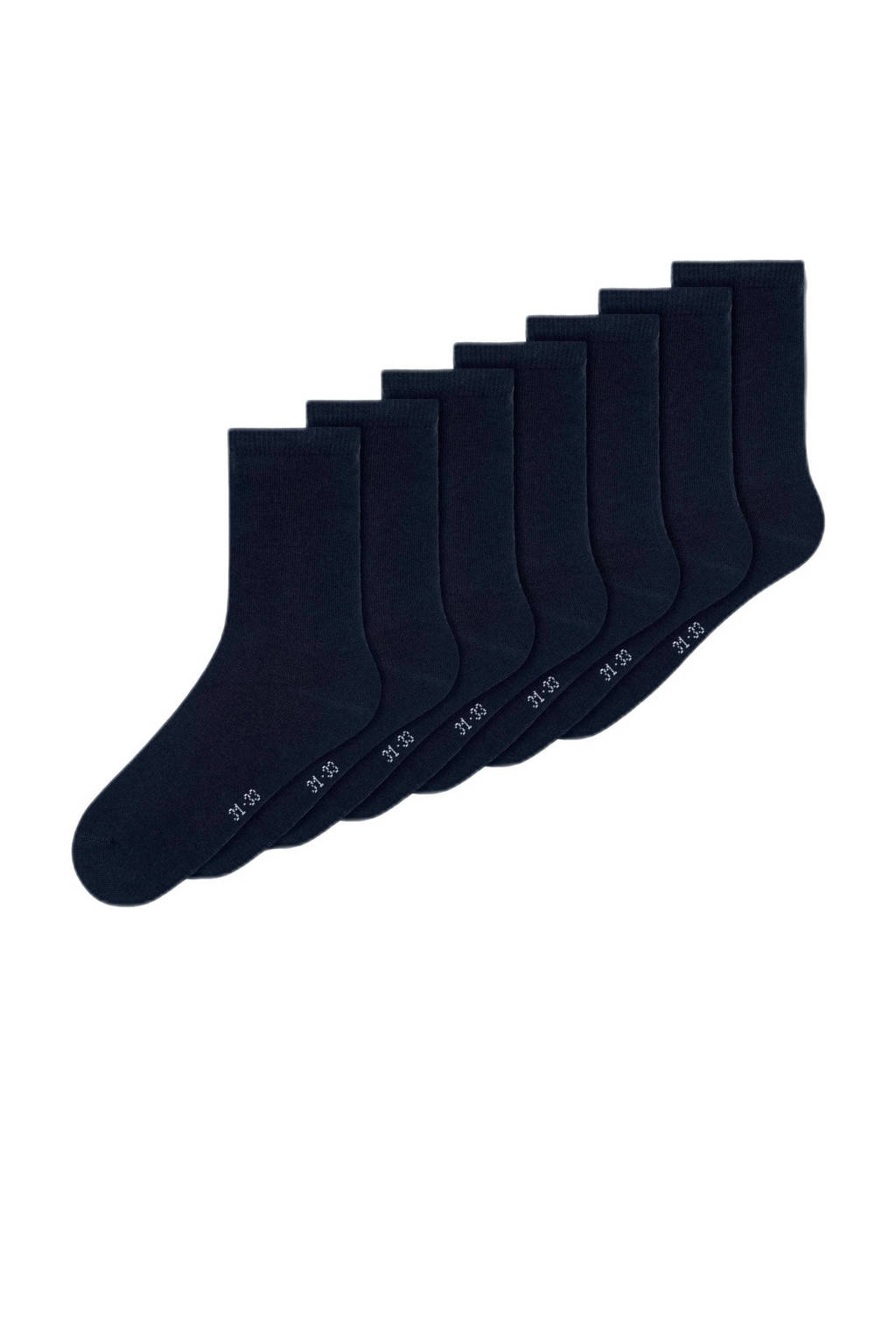 NAME IT sokken NKNSOCK - set van 7 donkerblauw