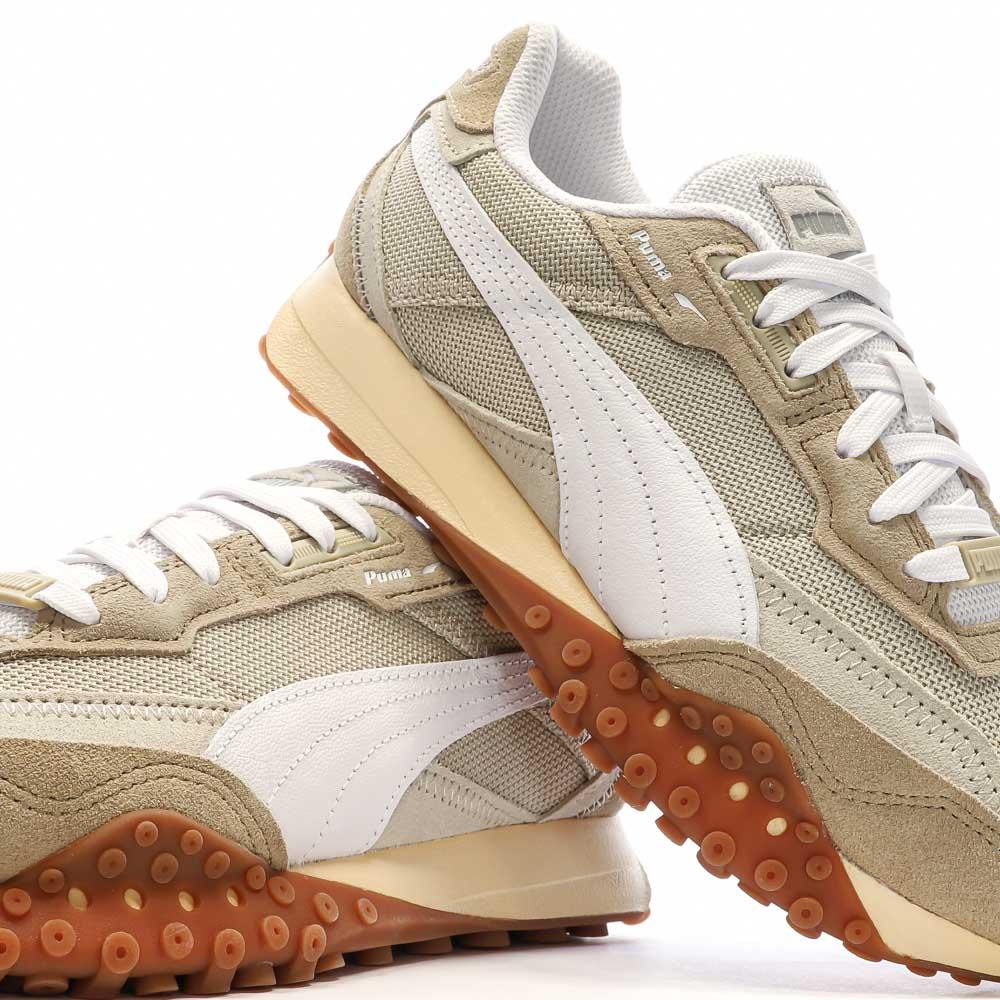 Puma Baskets Beige/Blanc Homme/Ado Puma Rider Washed