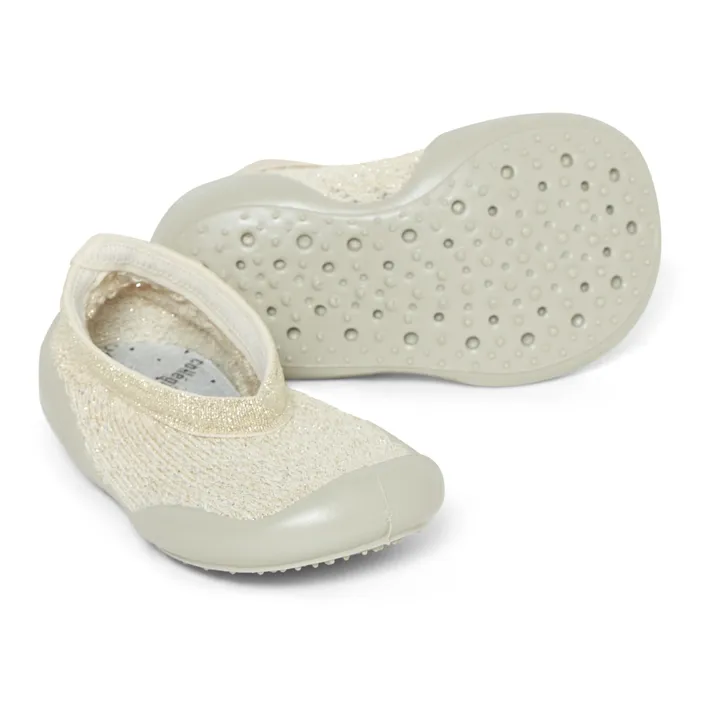 Collégien Chaussons Ballerines Ajourés | Beige