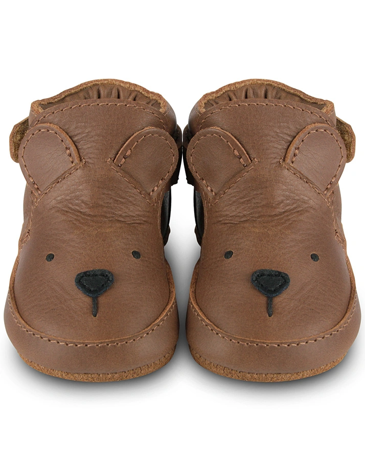 Krabbelschuhe MORRIS - BEAR in cognac