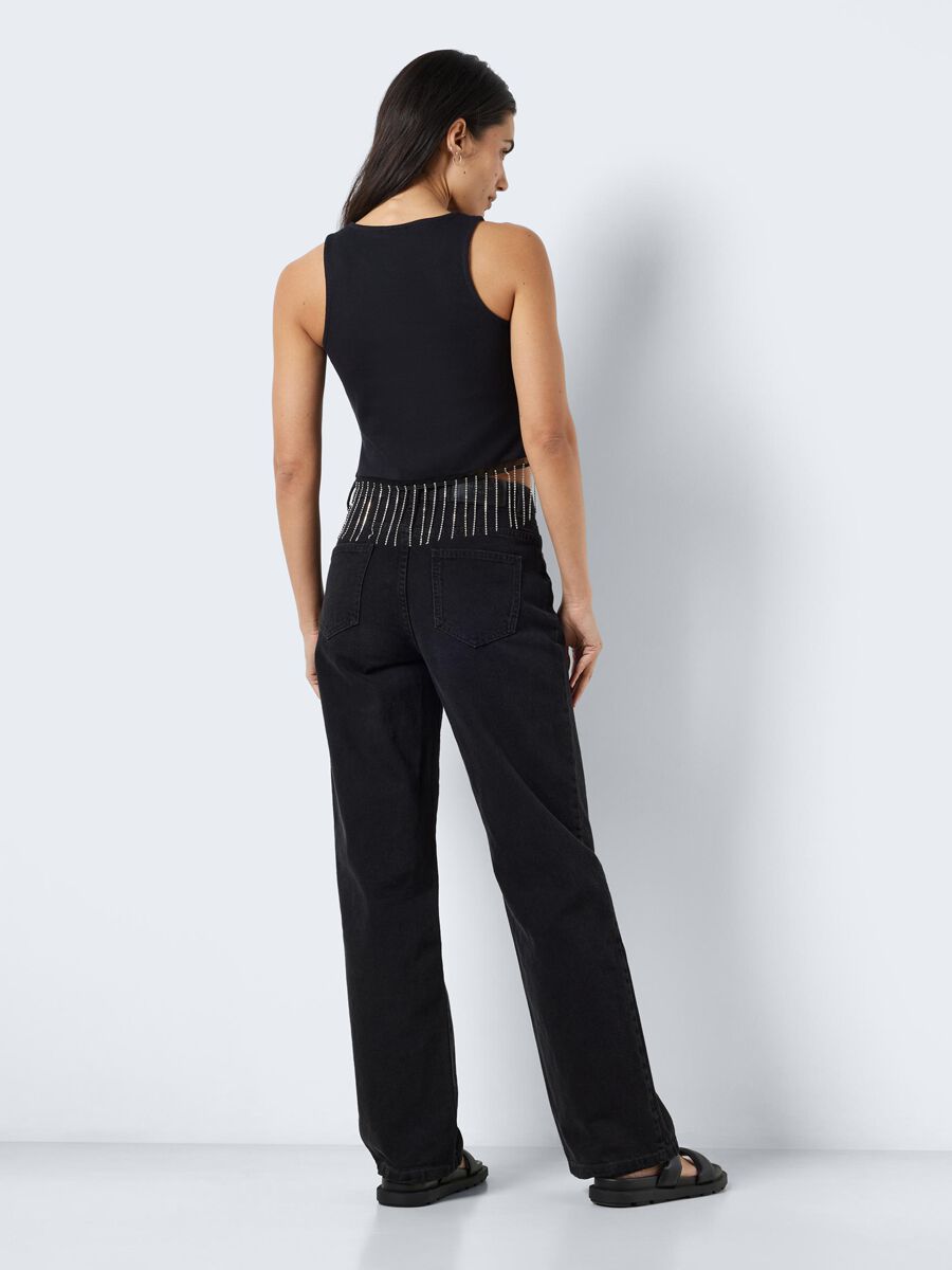 NMMaya S/L - Haut Simili Franges | Noisy May Top