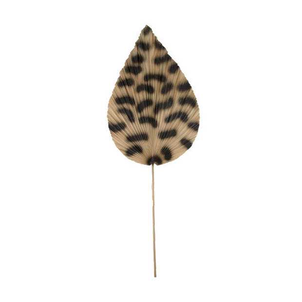 Blokker Kunstbloem Leaf met Panterprint - 89 cm