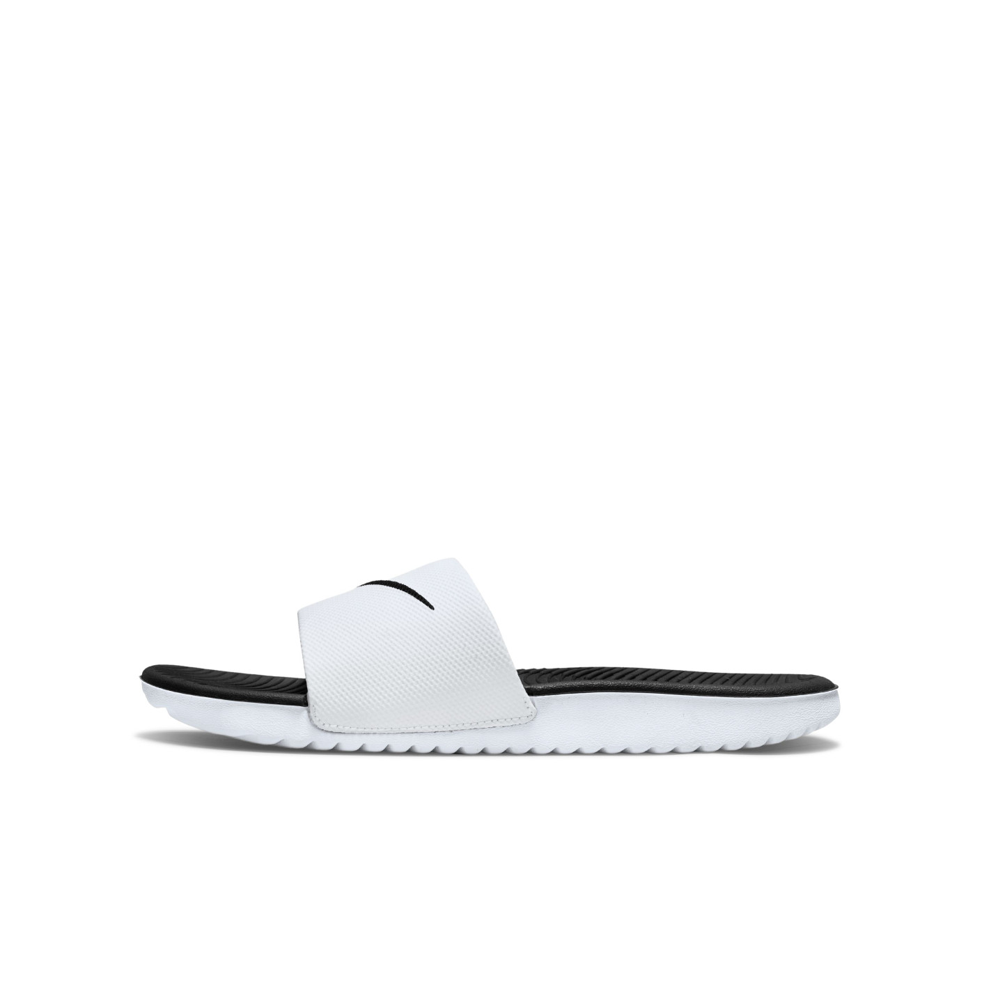 Nike Kawa Slippers Kids Wit Zwart