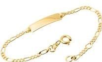 8 karaat gouden armband: ID armband goud 16cm