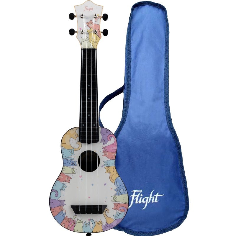 Flight Travel Series TUS40 Kitty sopraan ukelele met gigbag