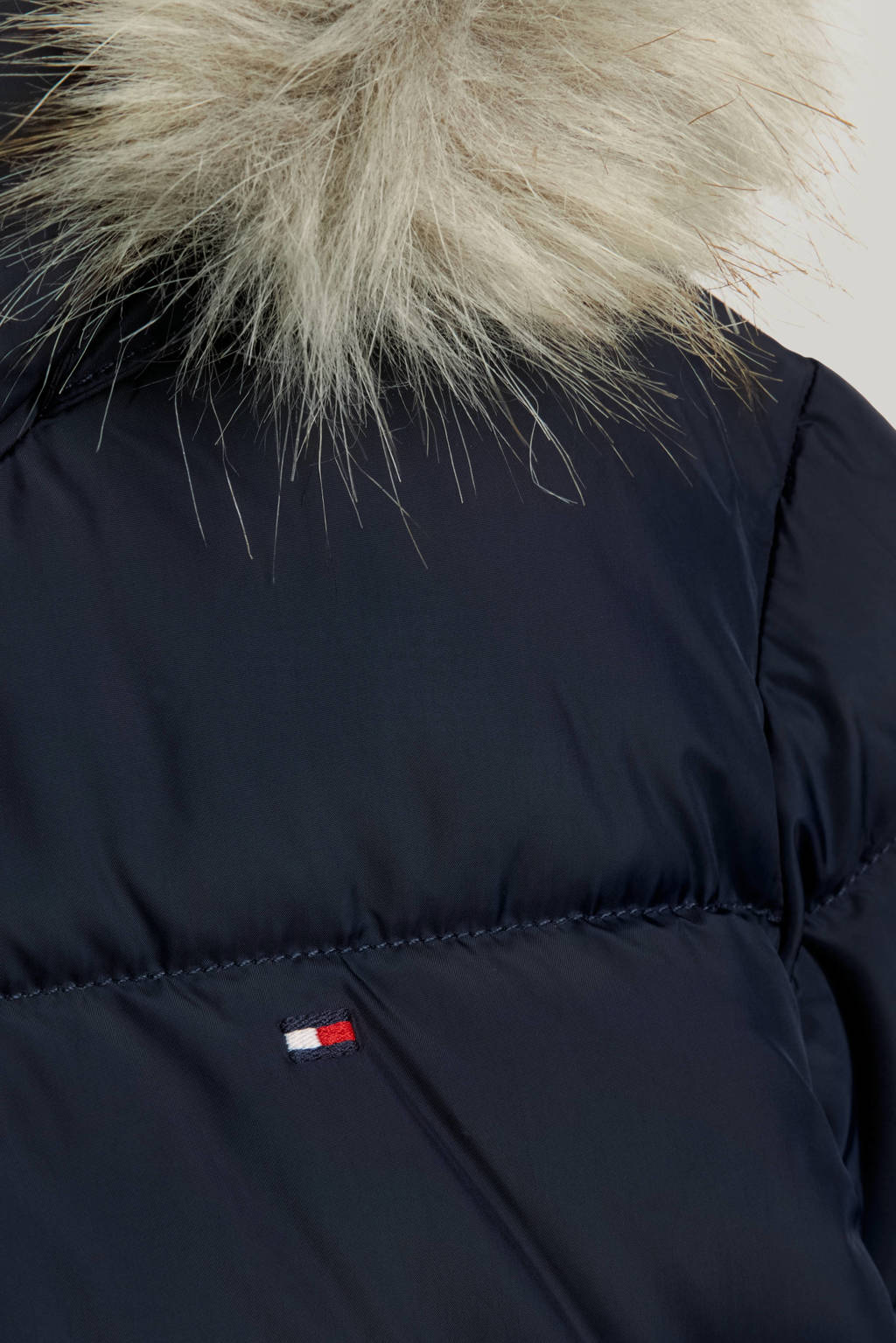 Tommy Hilfiger gewatteerde winterjas ESSENTIAL DOWN van polyester donkerblauw