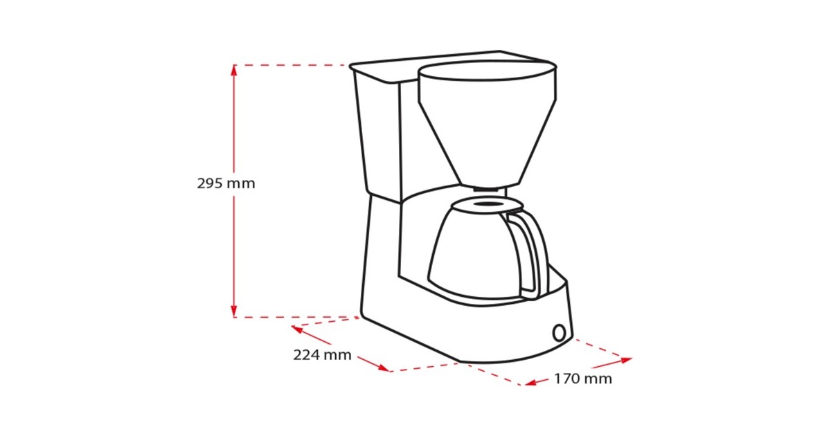 MelittaEasyTop koffiefiltermachine  (Zwart)