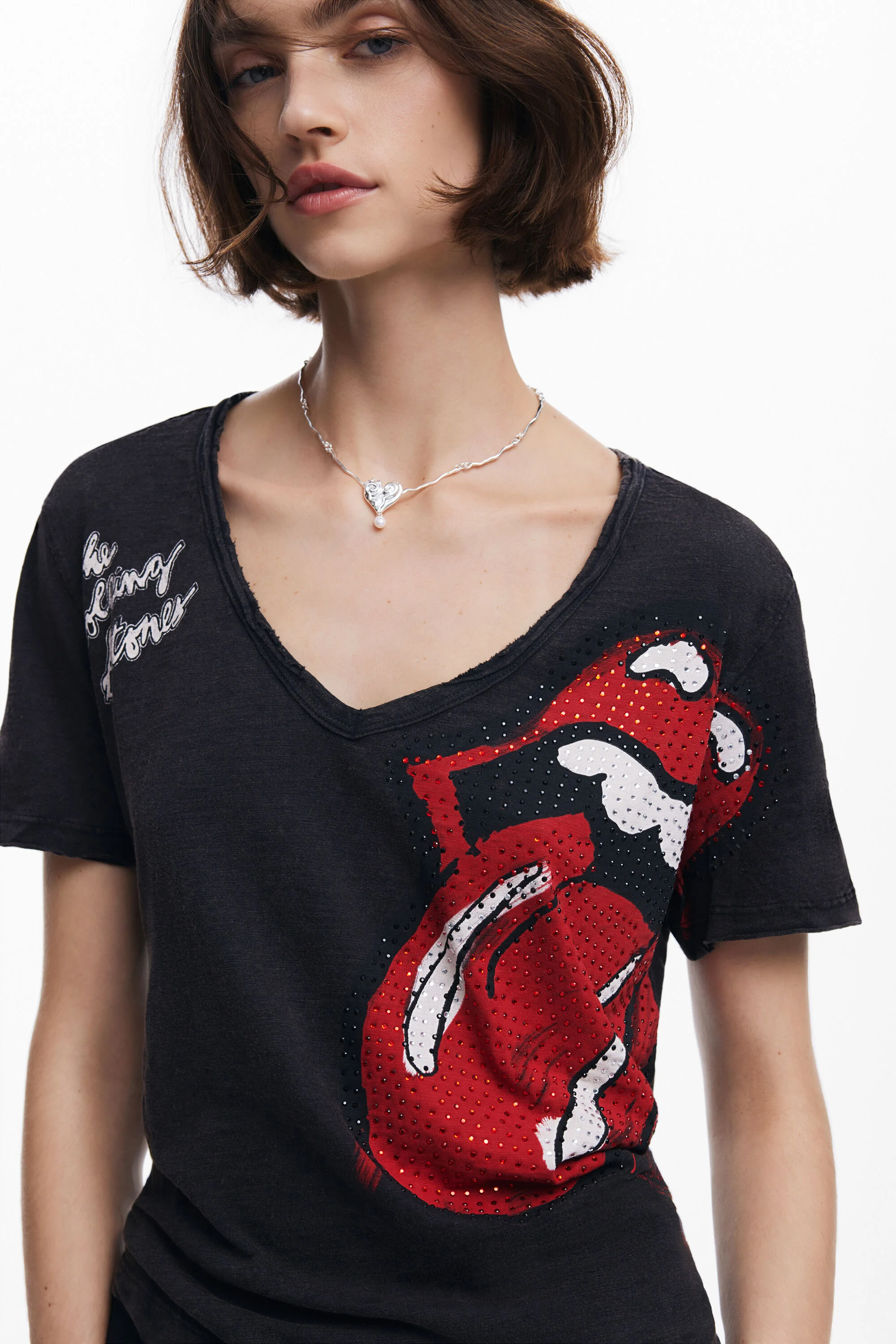 Camiseta strass The Rolling Stones