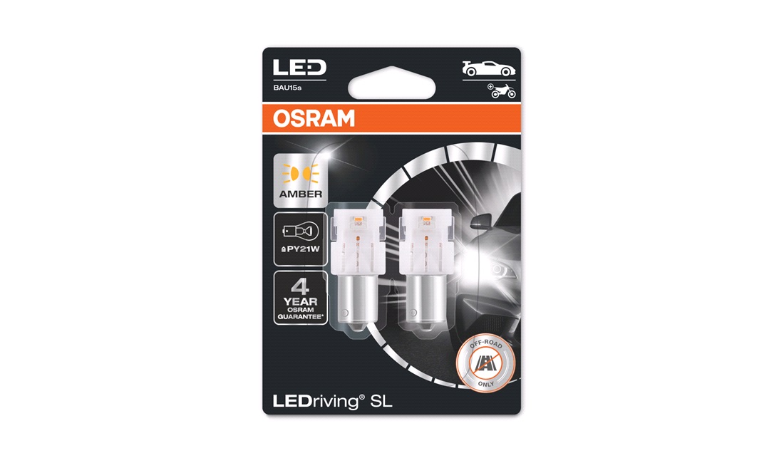 Pæresæt LEDriving PY21W Orange Osram