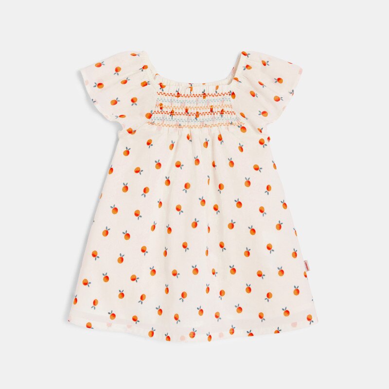 Robe bébé fille à imprimés oranges Catimini Orange