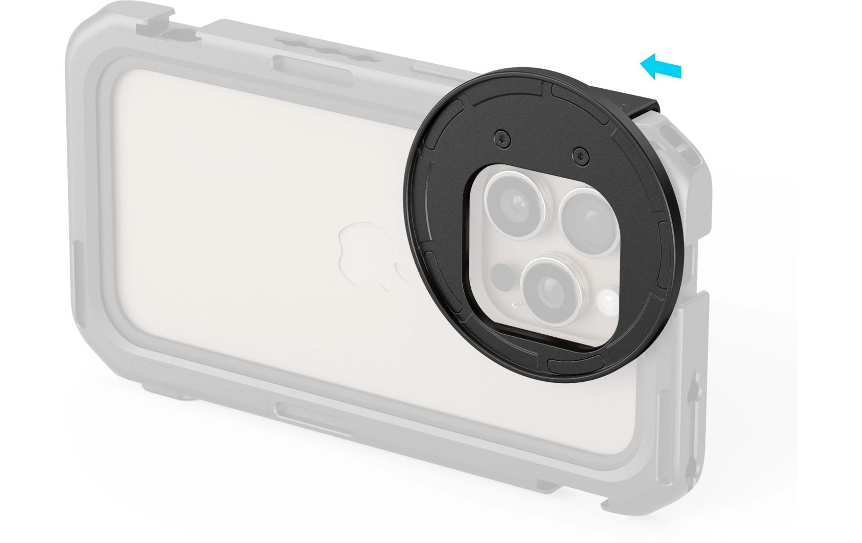 Aufsteckbarer Filteradapter67-mm-Magnetfilteradapter für Käfige der iPhone 16-Serie